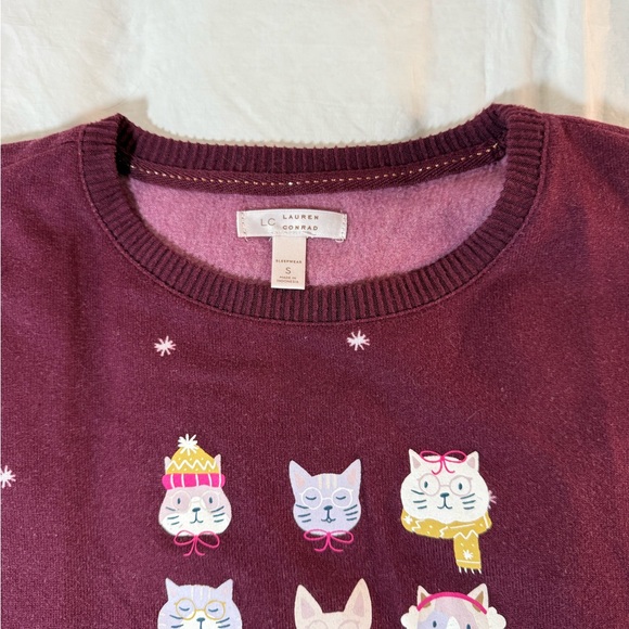 Cozy Pajamas Set - Burgundy - Picture 3 of 8